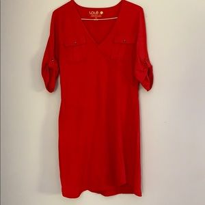 Cute and sporty red dress